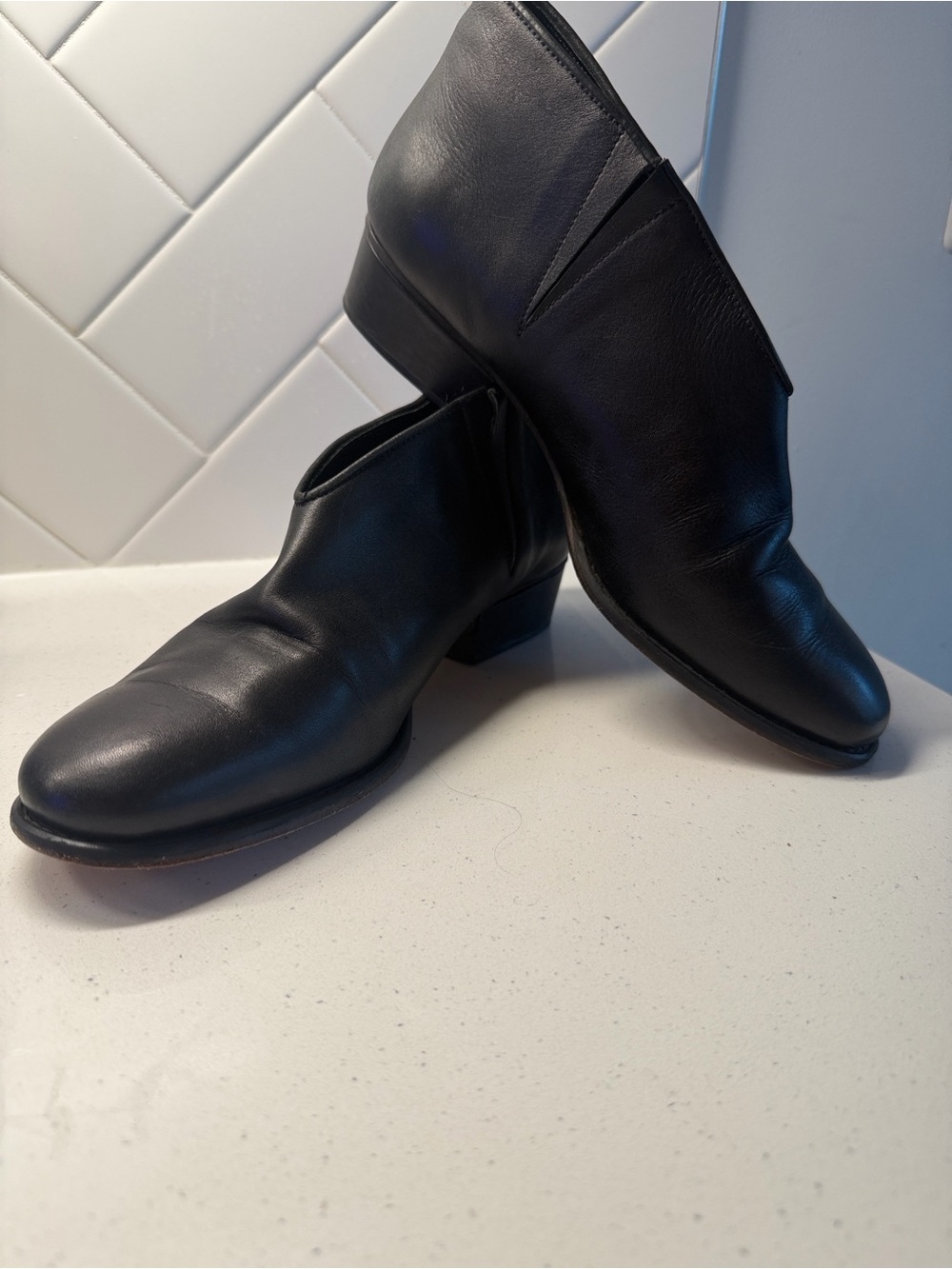 Rachel Comey Black Leather Ankle Booties